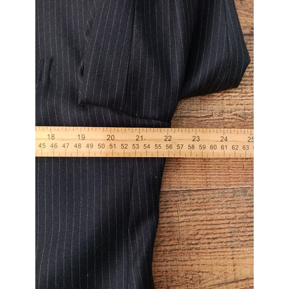 Polo‎ Ralph Lauren Blazer Mens 48R Pinstripe Made Italy Wool / Cashmere   2355
